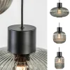 Best Sale Straluma 6-Lichts vide hanglamp smoke glas met zwarte details