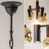 lichts_vide_hanglamp_text_3.webp Best Sale Straluma 5-Lichts vide hanglamp textured black excl lichtbronnen