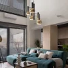 lichts_vide_hanglamp_text_4.webp Best Sale Straluma 5-Lichts vide hanglamp textured black excl lichtbronnen