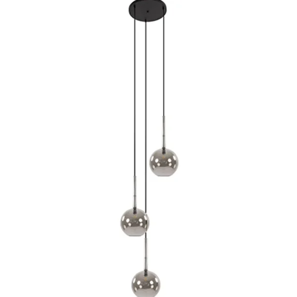 lichts_videlamp_smoke_gla_0.webp Online Straluma 3-Lichts videlamp smoke glas met zwart
