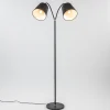 Sale Straluma 2-Lichts vloerlamp zwart/goud met flexibele armen