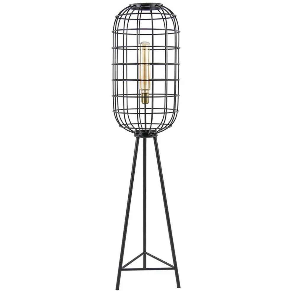 light_amp_living_vloerlam_0.webp Outlet Straluma Light & Living vloerlamp Toah zwart met antiek brons