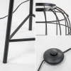 Outlet Straluma Light & Living vloerlamp Toah zwart met antiek brons