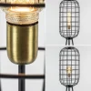 Outlet Straluma Light & Living vloerlamp Toah zwart met antiek brons