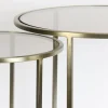 light_and_living_bijzetta_2.webp Best Sale Straluma Light and Living bijzettafel Duarte set van 2 goud met bruin glas