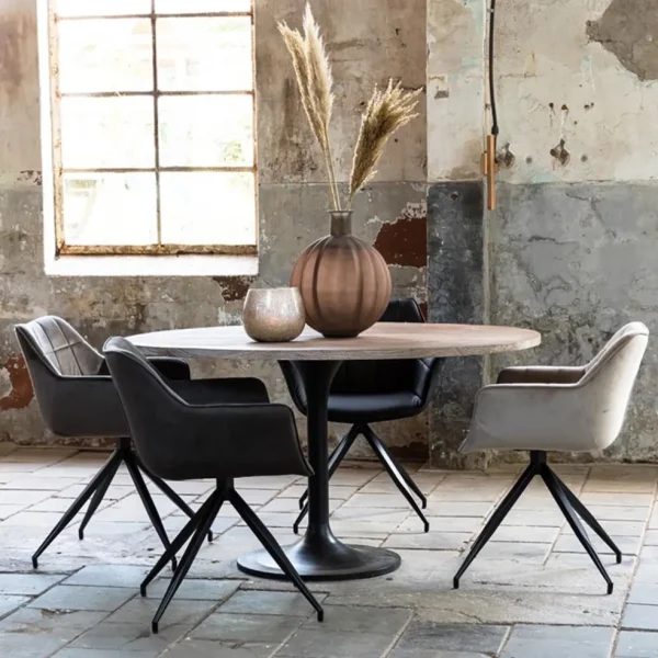 New Straluma Light and Living eettafel Biboca acacia hout vergrijsd