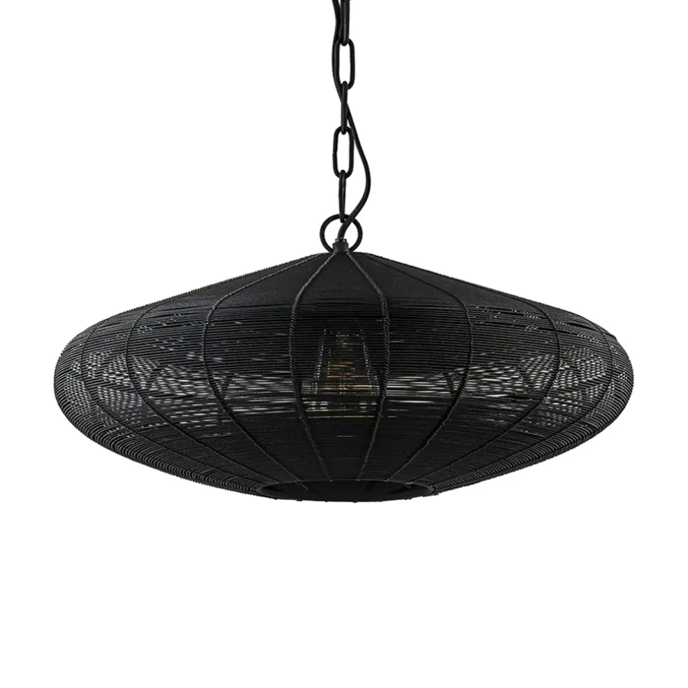 Shop Straluma Light and Living hanglamp Bahoto mat zwart 51 cm