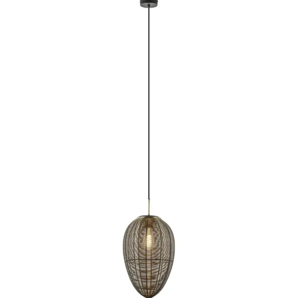 New Straluma Light and Living hanglamp Yaelle antiek brons met zwart