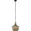 Fashion Straluma Light and Living hanglamp Stella antiek brons met zwart
