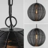 Cheap Straluma Light and Living hanglamp Amarah rond mat zwart