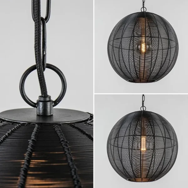 Cheap Straluma Light and Living hanglamp Amarah rond mat zwart