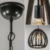 Cheap Straluma Light and Living hanglamp Barsia wood dark brown