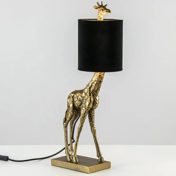 light_and_living_tafellam_1-1.webp Fashion Straluma Light and Living tafellamp Giraffe klein antiek brons/velvet zwart