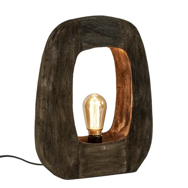 light_and_living_tafellam_1-10.webp Outlet Straluma Light and Living tafellamp Kelafo hout chocolade bruin
