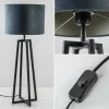 Store Straluma Light and Living tafellamp Miley mat zwart