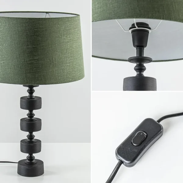 Clearance Straluma Light and Living tafellamp Gody mat zwart