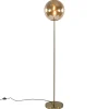 Best Sale Straluma Light and Living vloerlamp Medina goud met amber glas