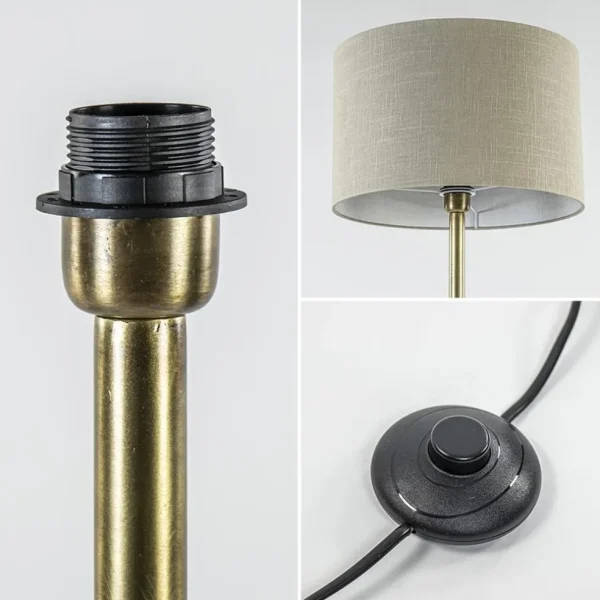 light_and_living_vloerlam_2-1.webp Best Sale Straluma Light and Living vloerlamp Dennis brons excl. kap