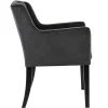 luxe_armstoel_velvet_mid__2.webp Best Straluma Luxe armstoel velvet mid grey met zwarte eiken poot