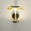 luxe_led_wandlamp_zwart_m_2.webp Sale Straluma Luxe LED wandlamp zwart met goldleaf