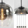 luxe_lichts_eettafelhangl_2.webp Outlet Straluma Luxe 5-lichts eettafelhanglamp smoke glas met verloop