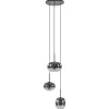 Cheap Straluma Luxe 3-lichts hanglamp rond met smoke glazen kappen