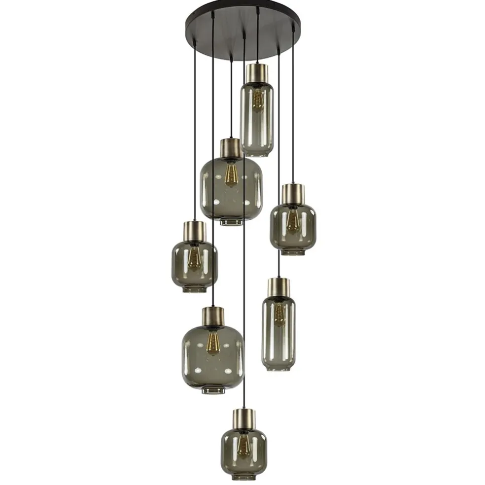 luxe_lichts_videlamp_zwar_0-1.webp Cheap Straluma Luxe 7-lichts videlamp zwart/brons met smoke glas
