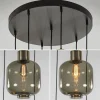 Cheap Straluma Luxe 7-lichts videlamp zwart/brons met smoke glas