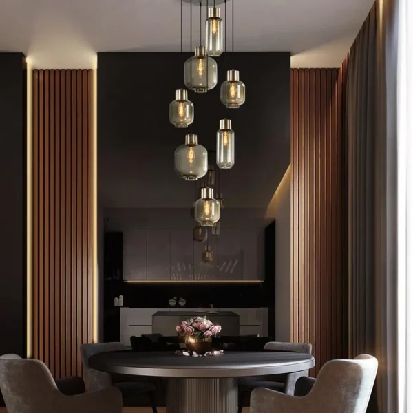 Cheap Straluma Luxe 7-lichts videlamp zwart/brons met smoke glas