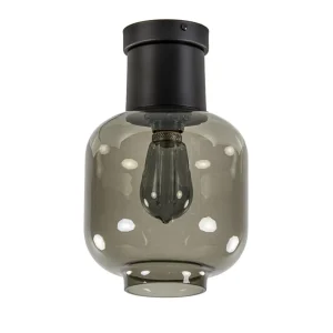 Best Sale Straluma Luxe plafondlamp met zwart glas