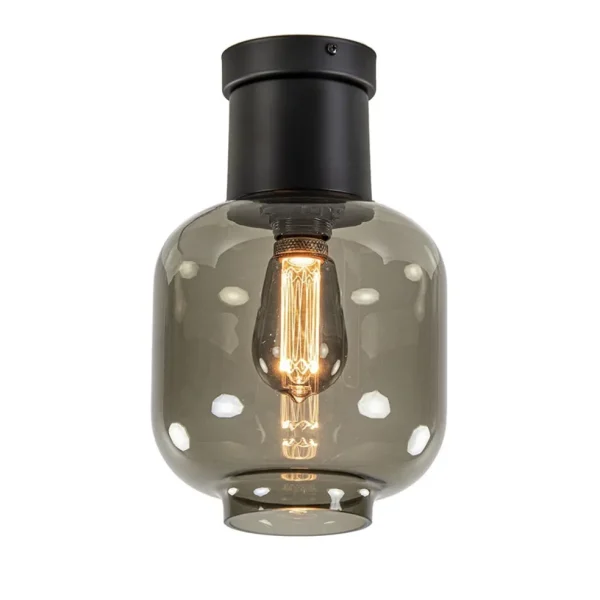 luxe_plafondlamp_met_zwar_1.webp Best Sale Straluma Luxe plafondlamp met zwart glas