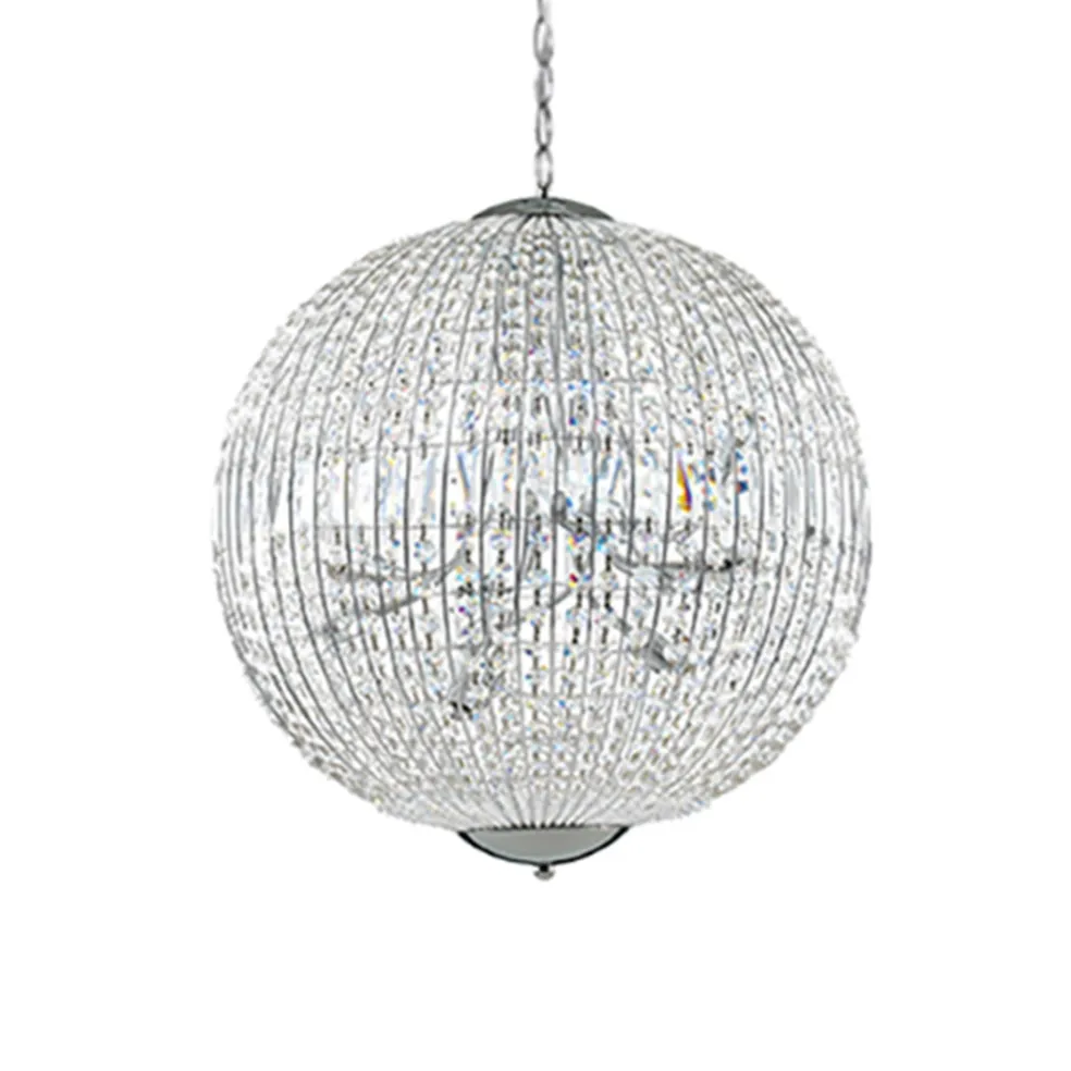 luxe_ronde_hanglamp_krist_0.webp Sale Straluma Luxe ronde hanglamp kristal met chroom