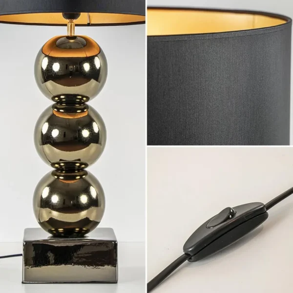 luxe_tafellamp_goud_inclu_3.webp Clearance Straluma Luxe tafellamp goud inclusief kap zwart/goud