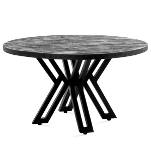 mango_houten_bijzettafel__0.webp Best Straluma Mango houten bijzettafel zwart Ø60 cm
