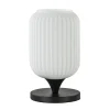 Cheap Straluma Mat witte tafellamp met zwarte voet