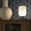Cheap Straluma Mat witte tafellamp met zwarte voet