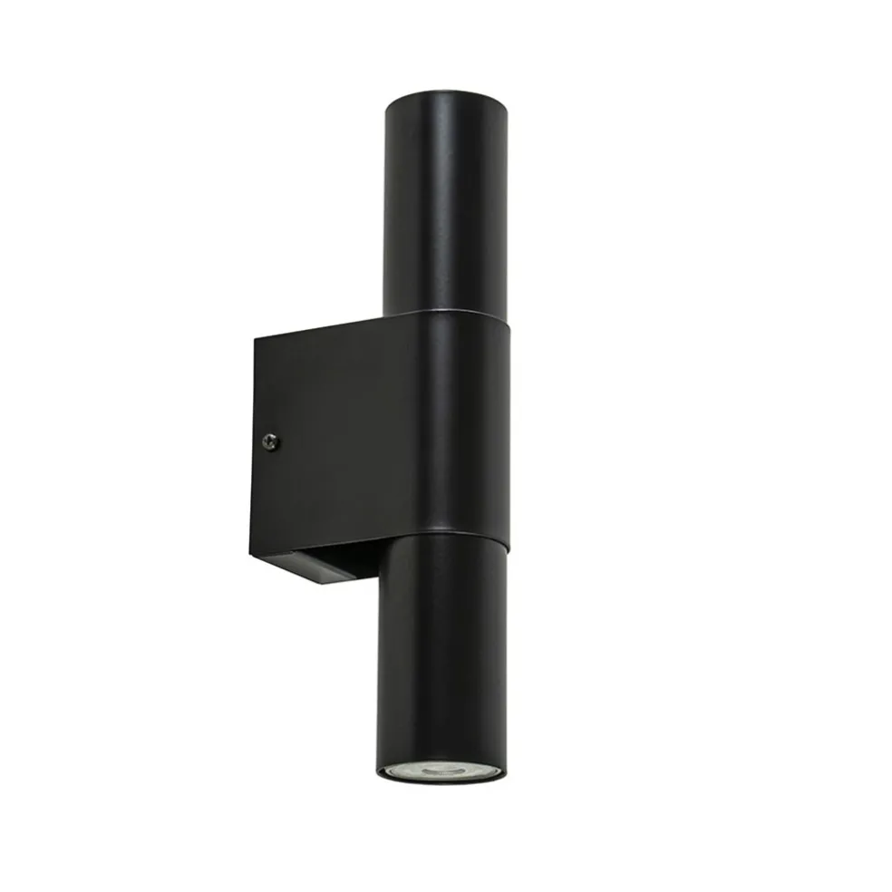 mat_zwarte_cilinder_wandl_0.webp Outlet Straluma Mat zwarte cilinder wandlamp up+down