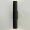 mat_zwarte_cilinder_wandl_2.webp Outlet Straluma Mat zwarte cilinder wandlamp up+down