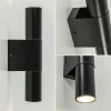 mat_zwarte_cilinder_wandl_3.webp Outlet Straluma Mat zwarte cilinder wandlamp up+down