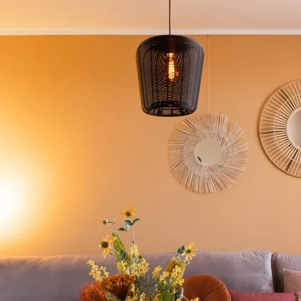 mat_zwarte_hanglamp_adeta_4.webp Clearance Straluma Mat zwarte hanglamp Adeta Light and Living