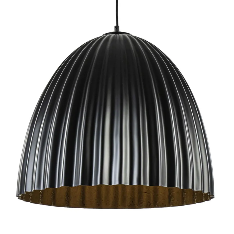 mat_zwarte_hanglamp_hoge__0.webp Clearance Straluma Mat zwarte hanglamp hoge koepel met relief