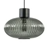 mat_zwarte_hanglamp_met_g_0.webp Sale Straluma Mat zwarte hanglamp met geribbeld smoke glas ovaal