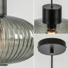mat_zwarte_hanglamp_met_g_2.webp Sale Straluma Mat zwarte hanglamp met geribbeld smoke glas ovaal