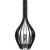 Cheap Straluma Mat zwarte houten vloerlamp kegel groot