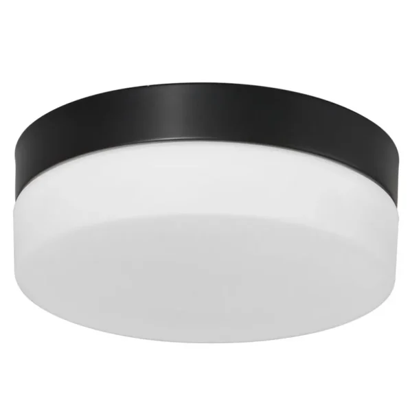 mat_zwarte_led_plafondlam_0-1.webp Discount Straluma Mat zwarte LED plafondlamp met wit glas IP44 dimbaar