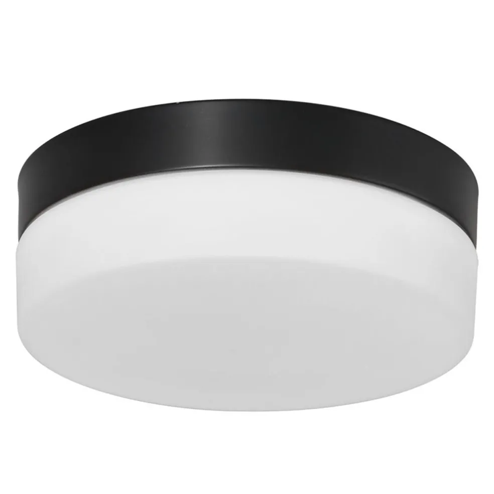 mat_zwarte_led_plafondlam_0-1.webp Discount Straluma Mat zwarte LED plafondlamp met wit glas IP44 dimbaar