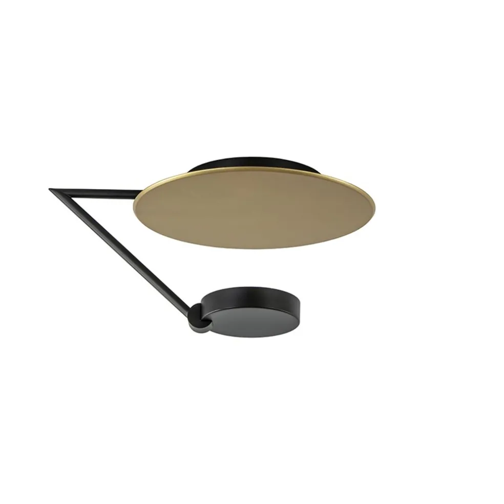 mat_zwarte_led_plafondlam_0.webp Discount Straluma Mat zwarte LED plafondlamp met goud
