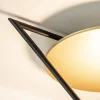 Discount Straluma Mat zwarte LED plafondlamp met goud