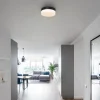 mat_zwarte_led_plafondlam_4-1.webp Discount Straluma Mat zwarte LED plafondlamp met wit glas IP44 dimbaar