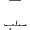mat_zwarte_lichts_hanglam_0.webp Store Straluma Mat zwarte 6-lichts hanglamp exclusief lichtbronnen